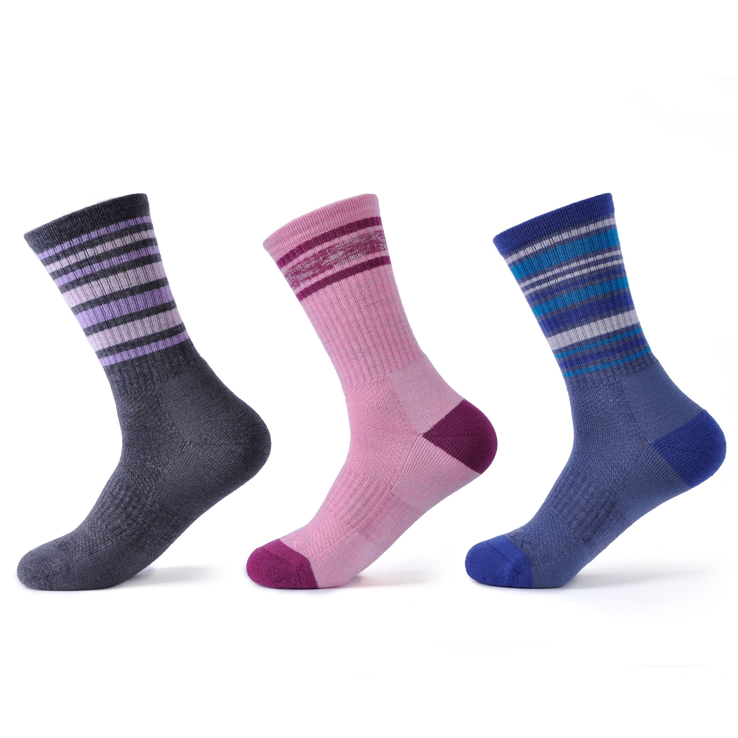 SOLAX 3 pairs Merino Wool outdoor socks