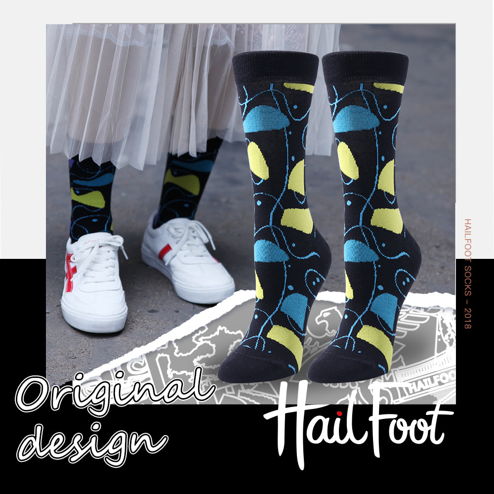 Hailfoot Irregular Graphic Ladies Trendy Socks