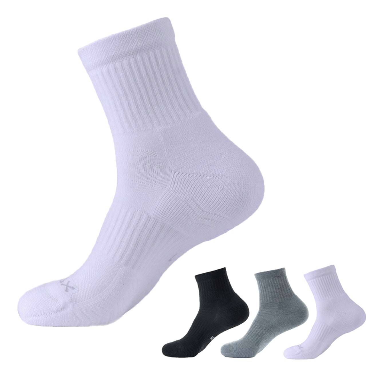 SOLAX 3 pairs Quarter Sports Socks