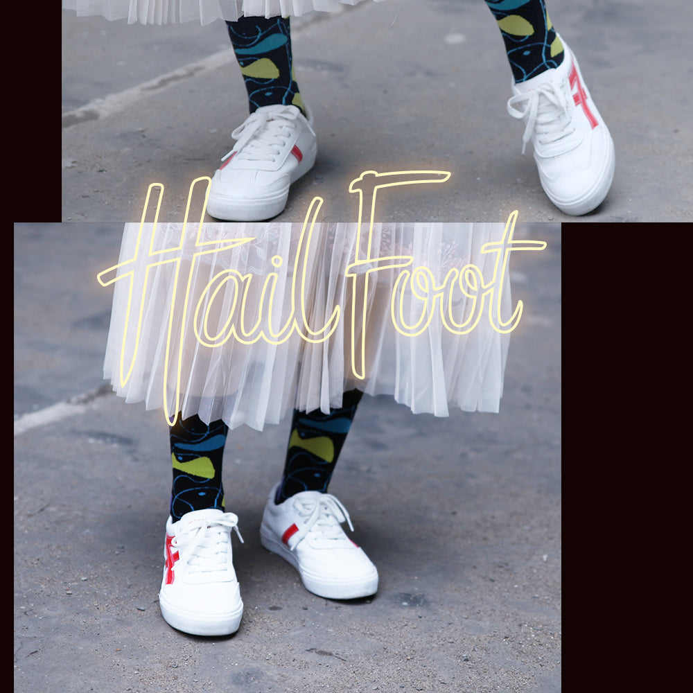 Hailfoot Irregular Graphic Ladies Trendy Socks