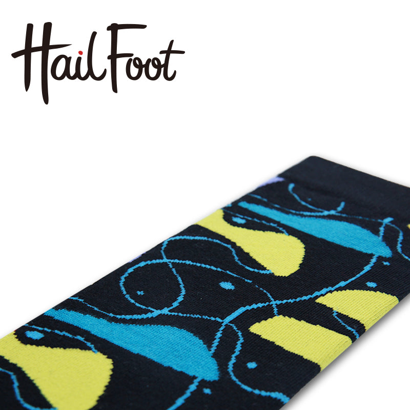 Hailfoot Irregular Graphic Ladies Trendy Socks