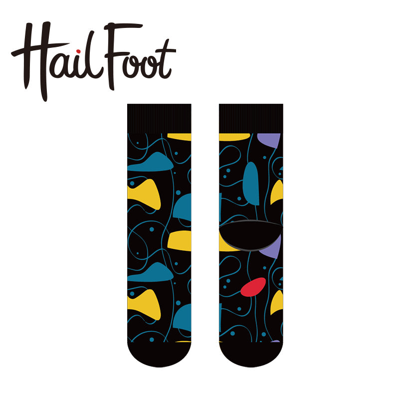 Hailfoot Irregular Graphic Ladies Trendy Socks