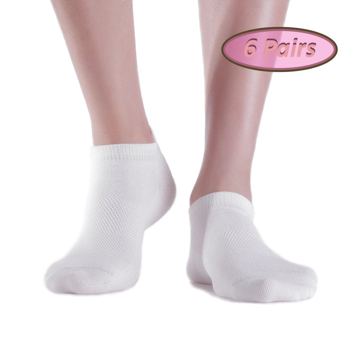SOLAX 6 pairs summer Invisible socks